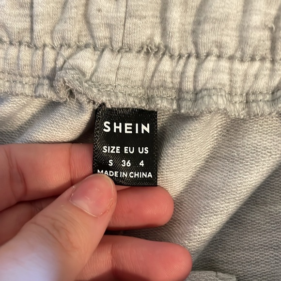 Grey High Rise Shorts - Picture 2 of 3